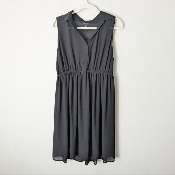 Torrid Black Button-Front Midi Dress Women's Size 1X - Picture 1 of 6